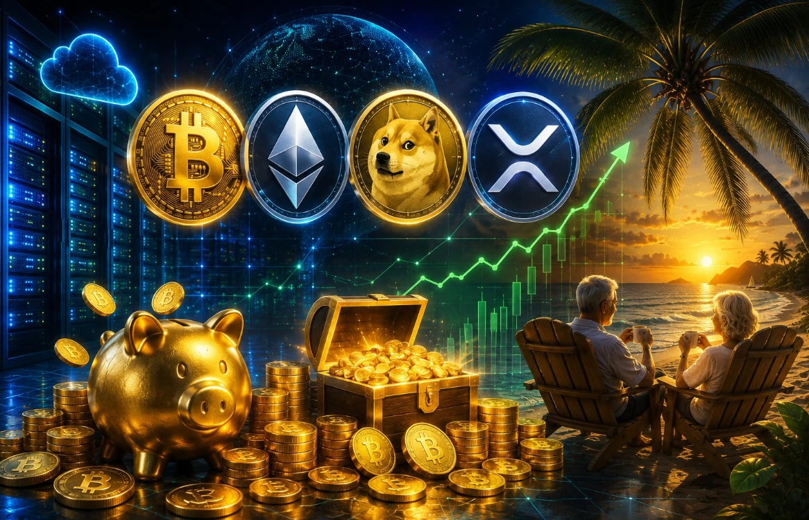 Planejamento de aposentadoria para detentores de BTC, ETH, DOGE e XRP: como obter renda passiva estável com a FTMINING