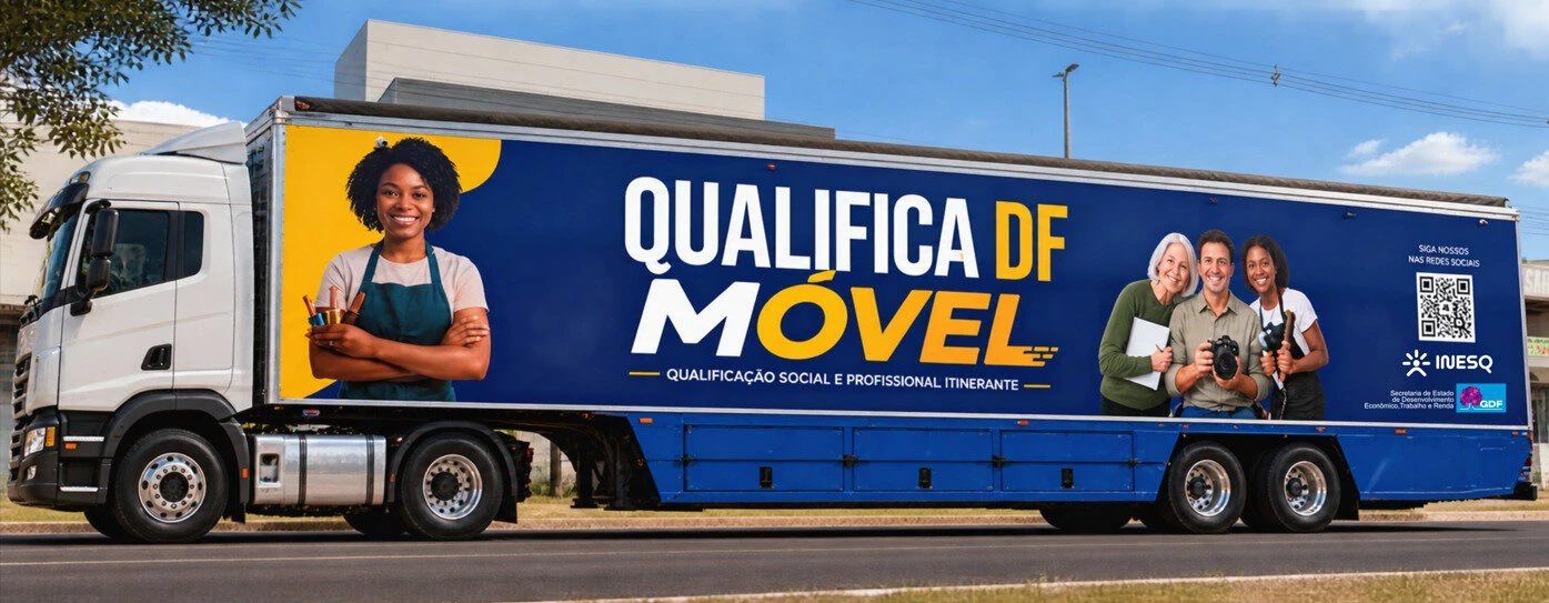 Novo Qualifica DF Móvel abre 907 vagas gratuitas e traz novidades para alunos em quatro regiões do DF
