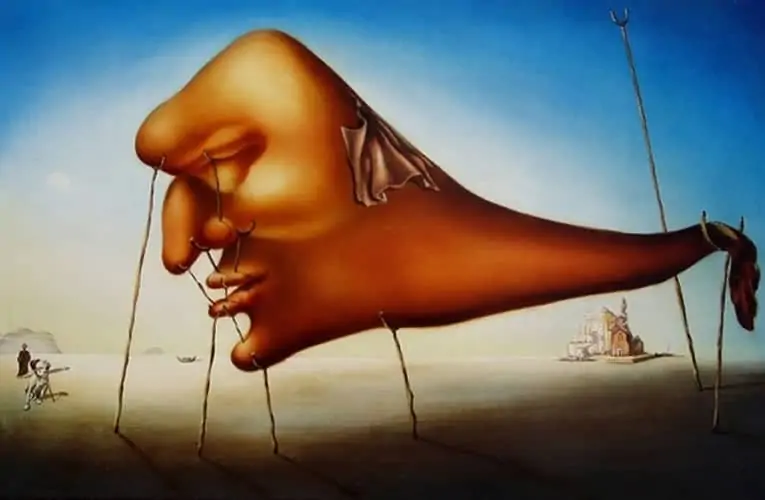 Imagem: O sono - Salvador Dalí