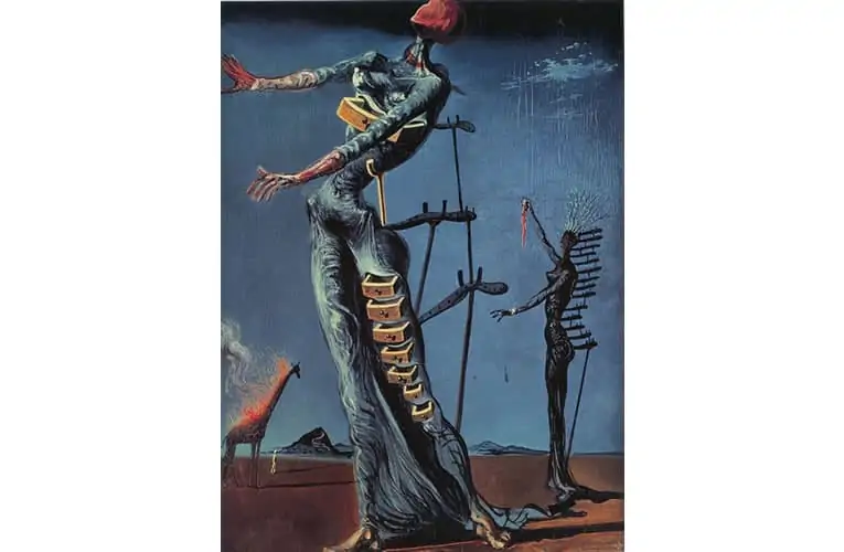 Girafa em chamas - Salvador Dali