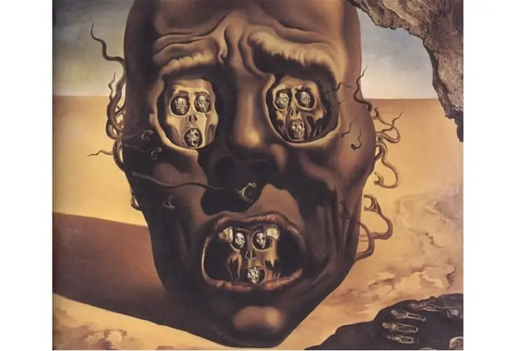 Foto: A face da guerra - Salvador Dalí