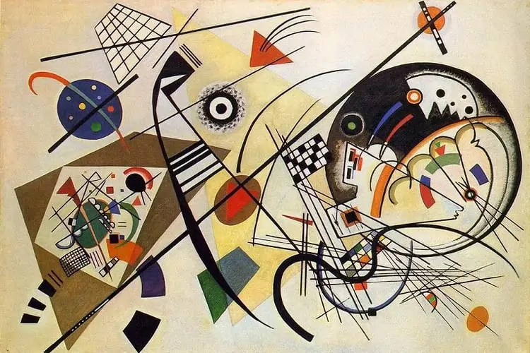 Imagem: Wassily Kandinsky Transverse Line 1923 @ domínio público